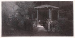 "Studio per 'Last Light on Bidwell'" di Raymond Bonilla, tecnica mista originale