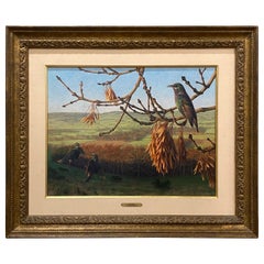 Raymond C. Boothe, Starlings in a Winter Landscape, 1976