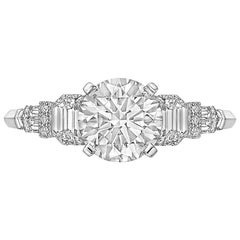 Raymond C. Yard 1.60 Carat Round Brilliant Diamond Ring 
G/VS2
