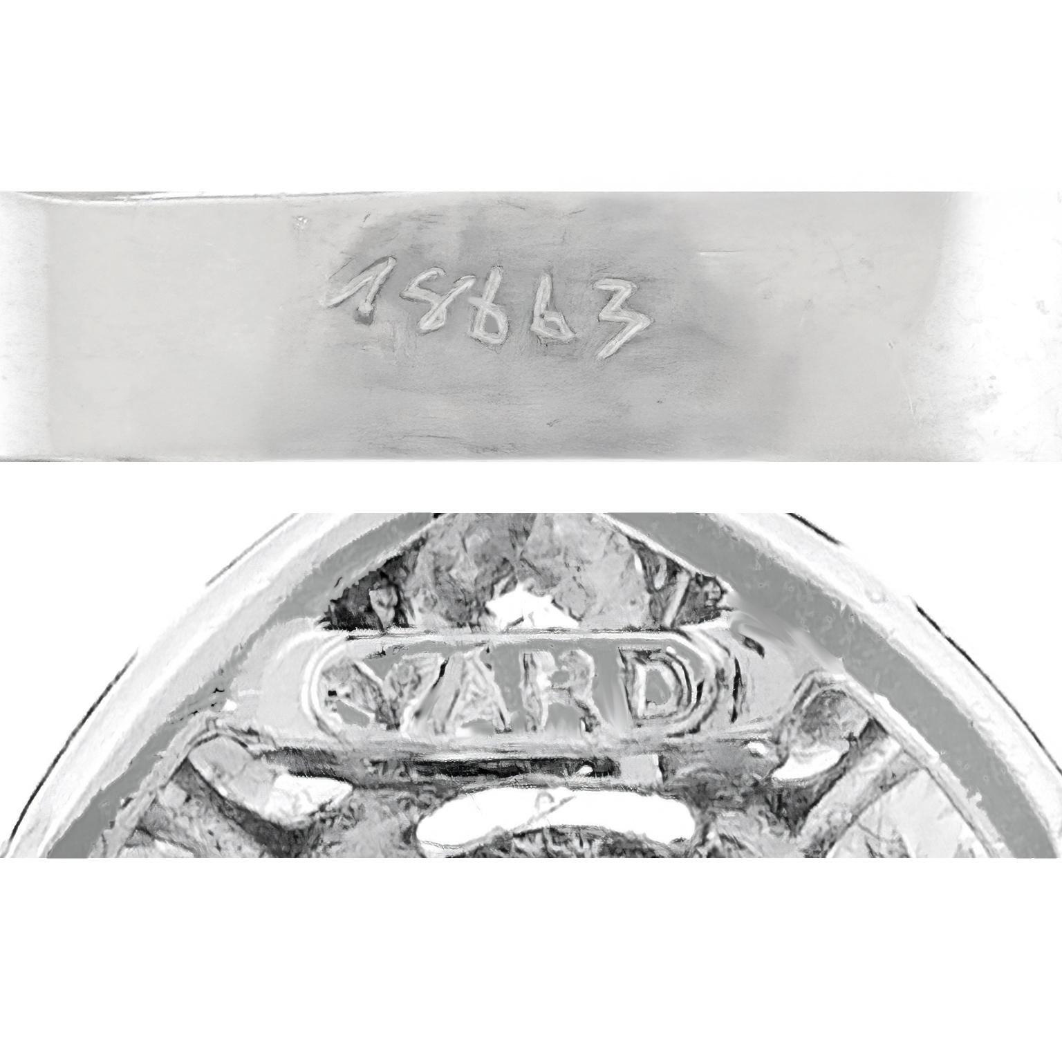 da uomo o donna Spilla Raymond C. Yard Art Deco a doppia clip con diamante in vendita