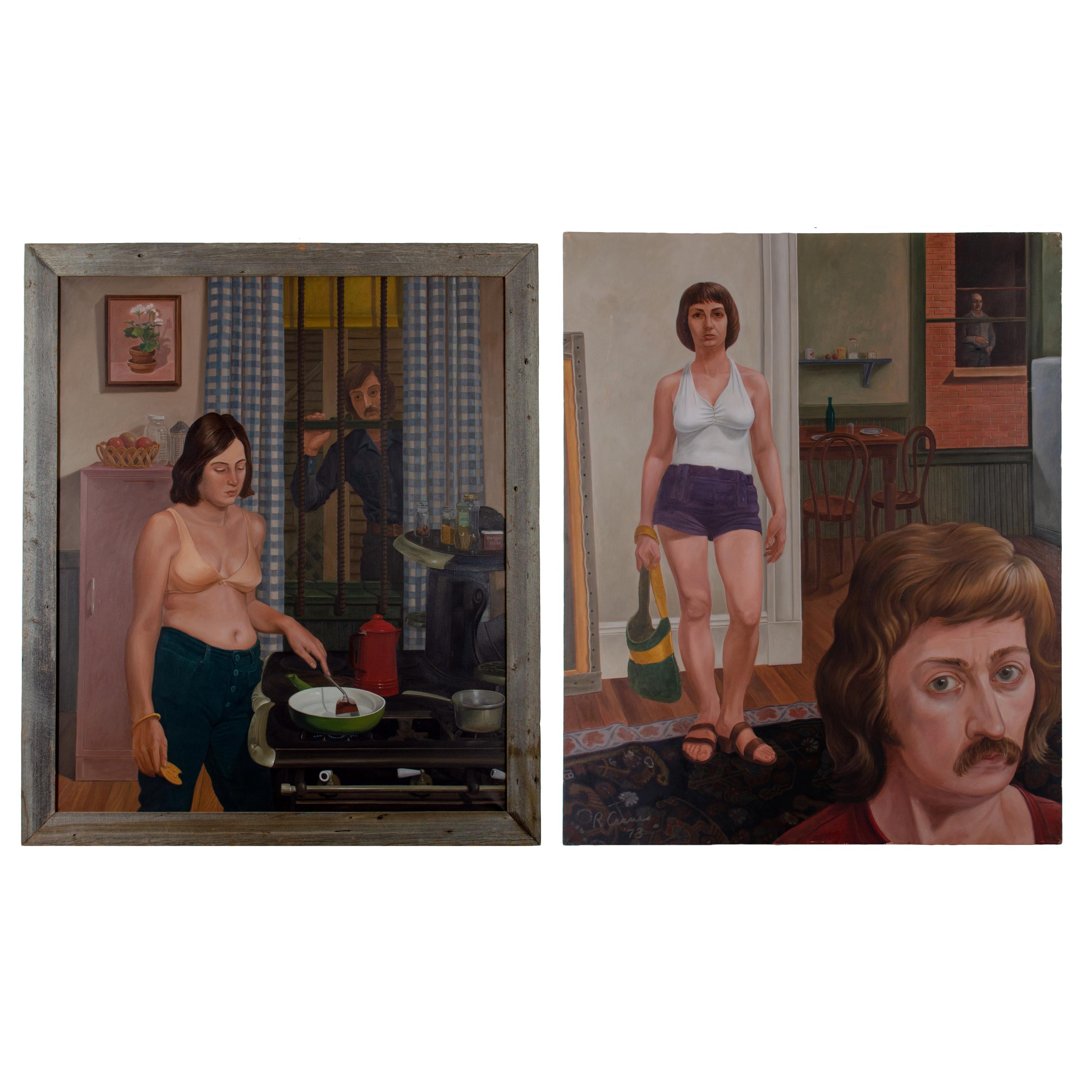 Raymond D. Crane, Gemälde, 1973 im Angebot 3