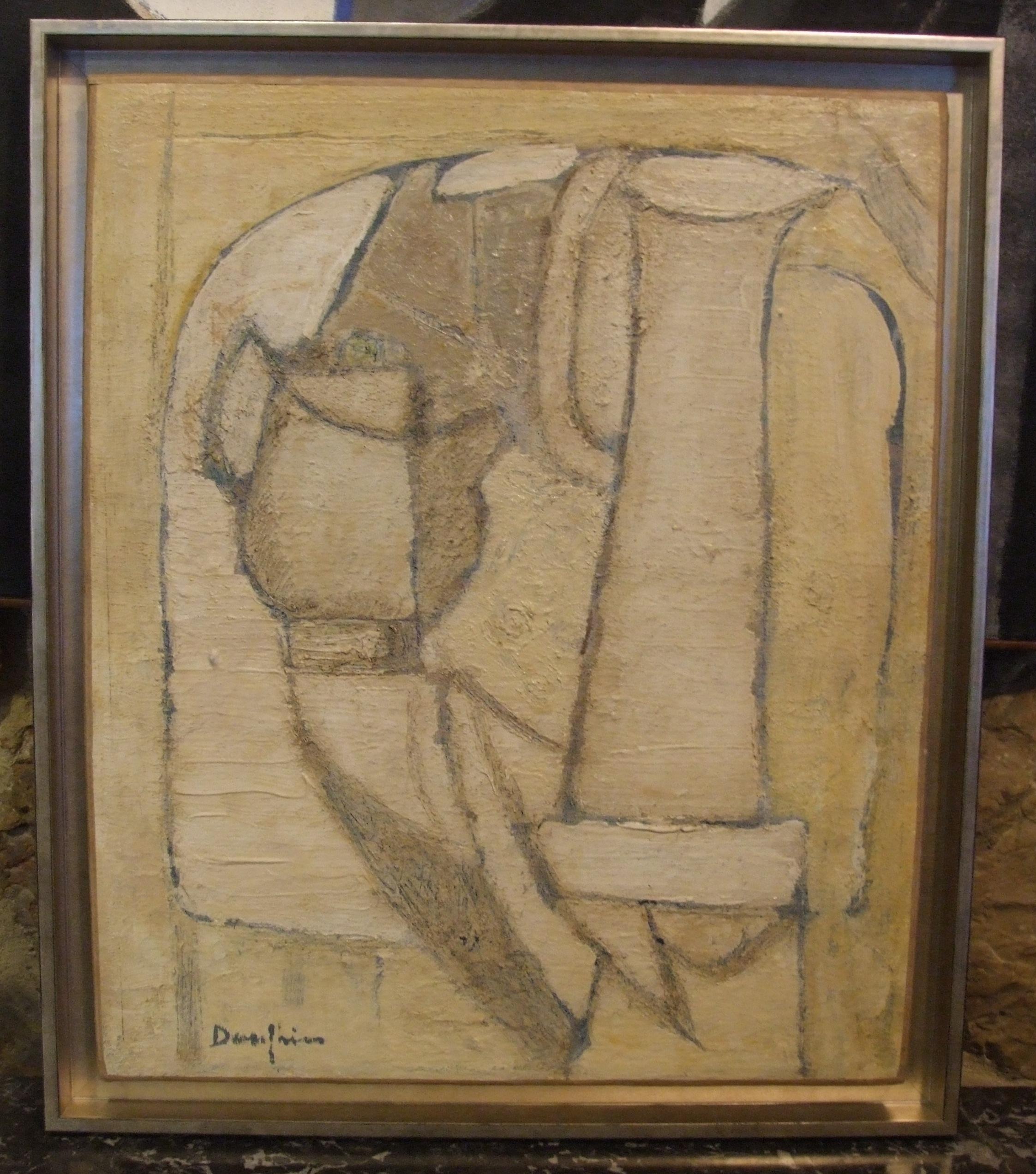 Nature morte blanche, 1940 - oil paint, 47x40 cm. - Painting by Raymond Dauphin