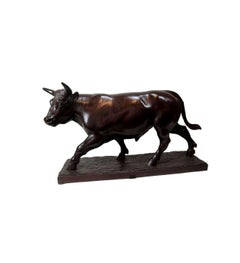 Bronze Ox Sculpture by Raymond De Meester - (1904 - 1995)