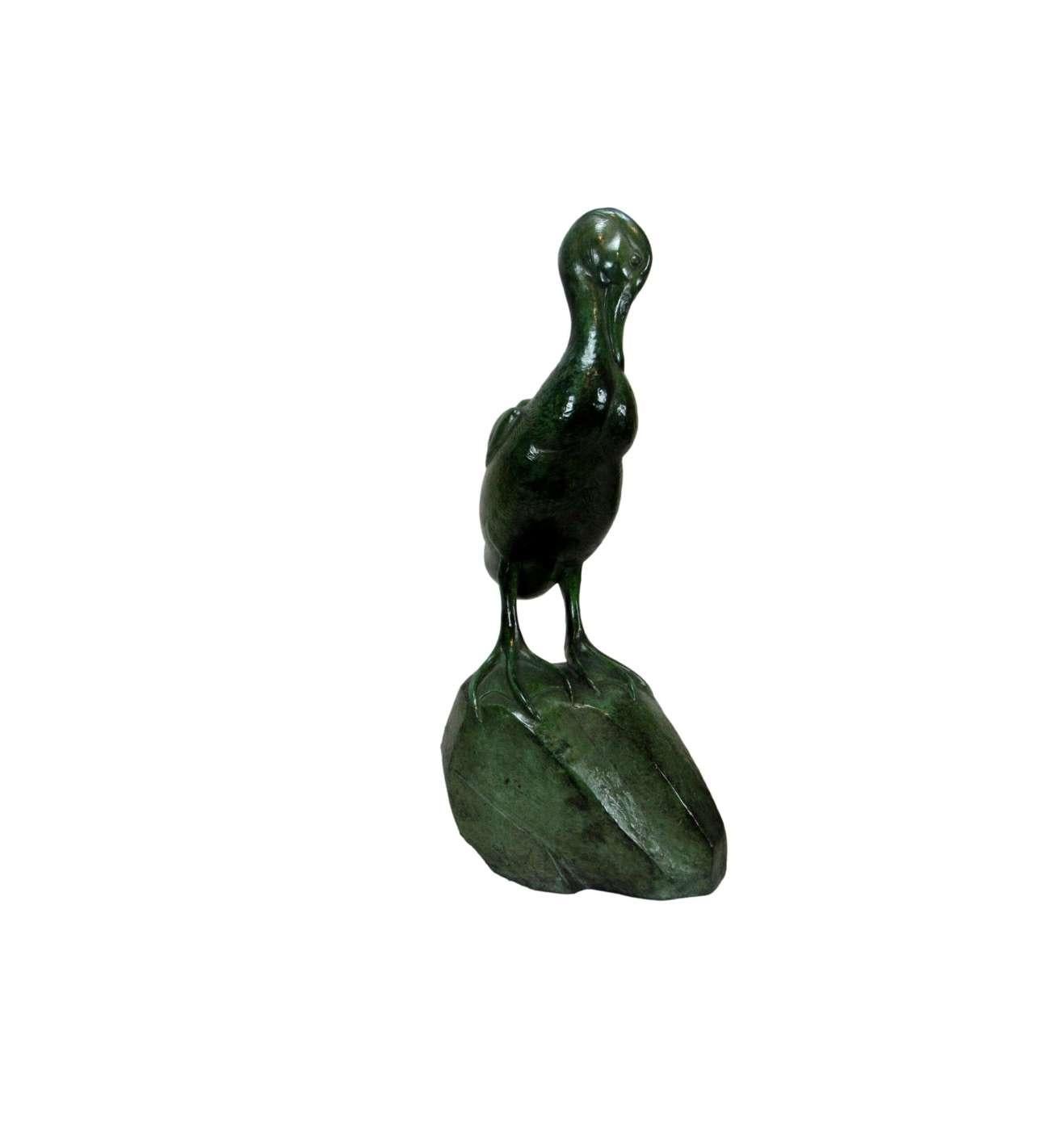 Raymond De Meester - (1904 - 1995), Scultura in bronzo di anatra mandarina in vendita 1