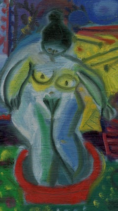 La toilette, Oil painting, Contemporary, French Artist Late 20th Century