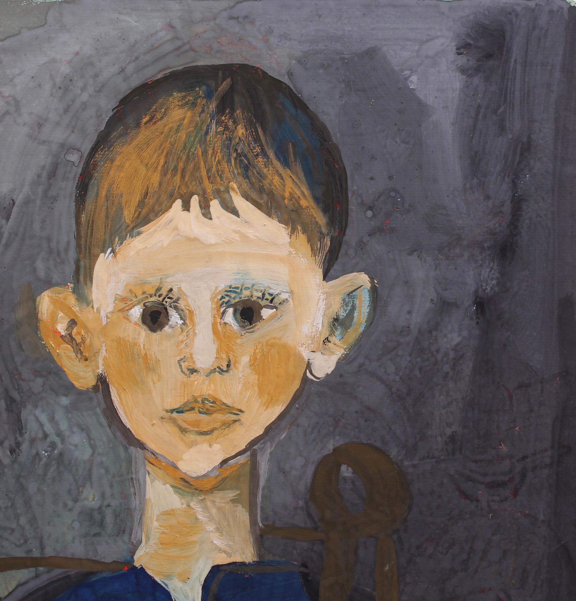 Portrait of Boy in a Chair For Sale 1