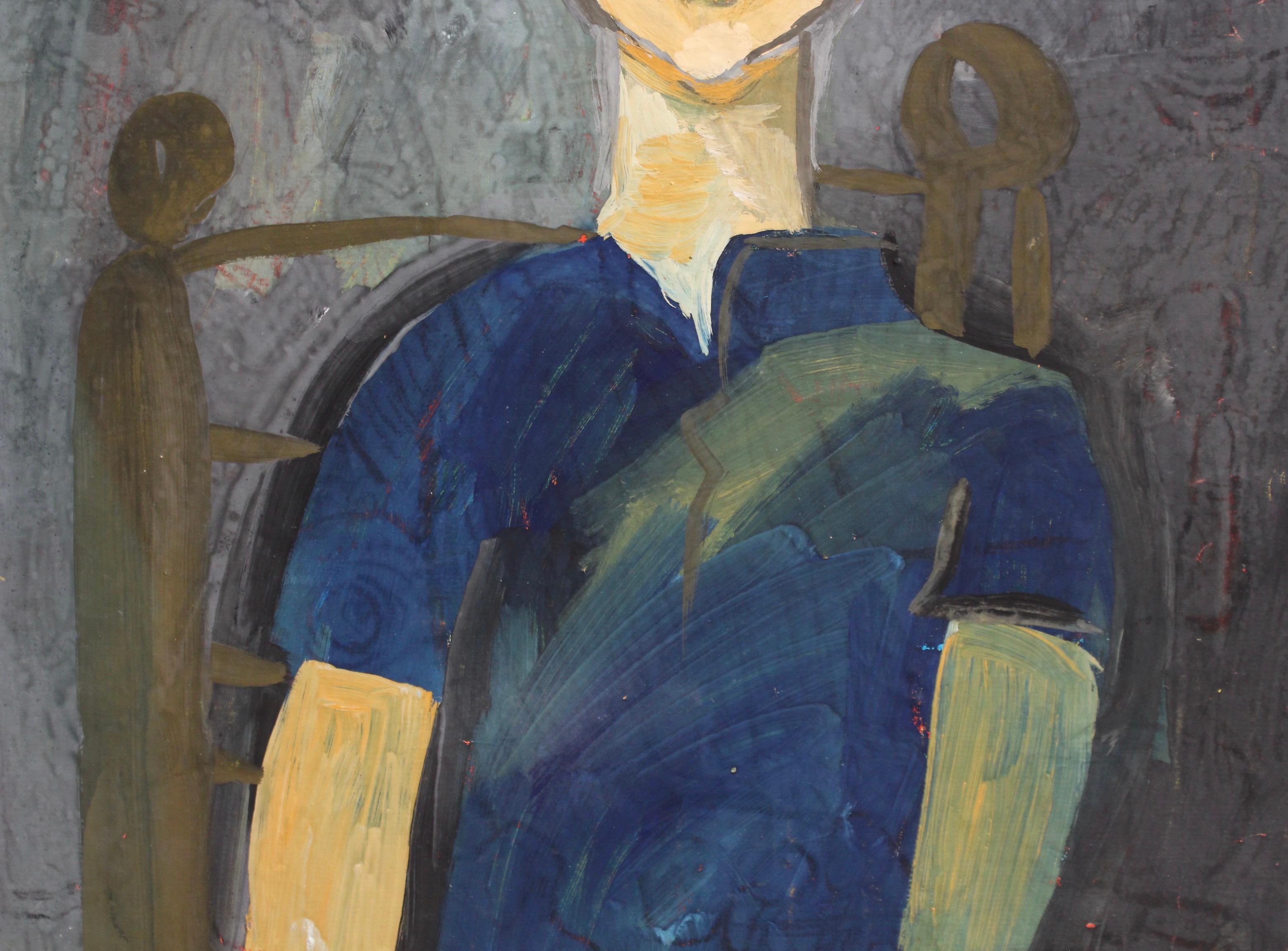 Portrait of Boy in a Chair For Sale 5