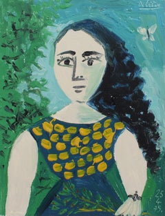 Portrait of Woman in the Garden