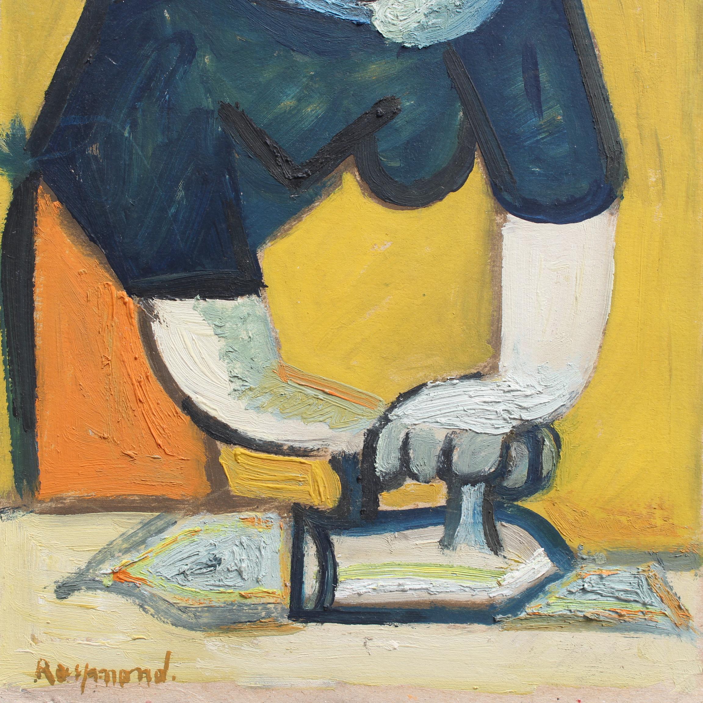 Portrait of Woman Ironing 3