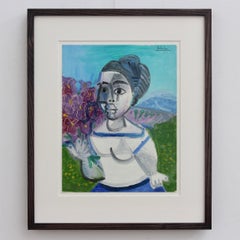 Ritratto di donna con iris