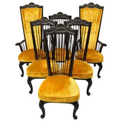 Raymond Enkeboll La Condensa Spanish Mediterranean Dining Chairs, Set of 6