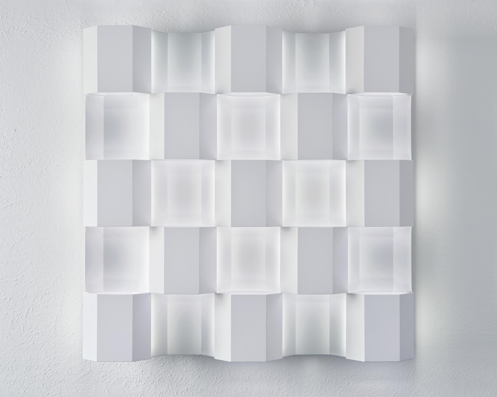 Thirteen - immersive infinite perceptual ambient color light wall sculpture For Sale 10