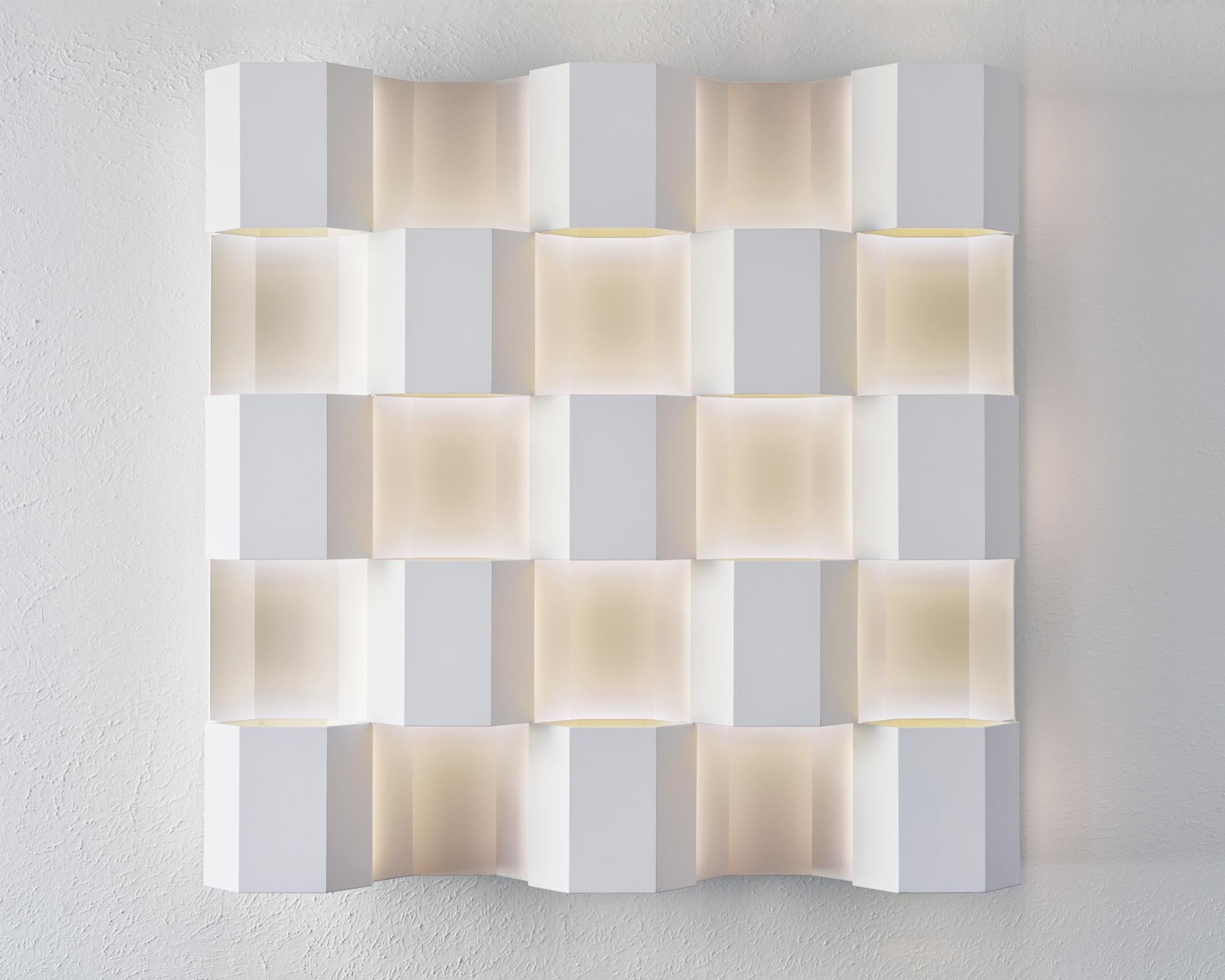 Thirteen - immersive infinite perceptual ambient color light wall sculpture For Sale 2