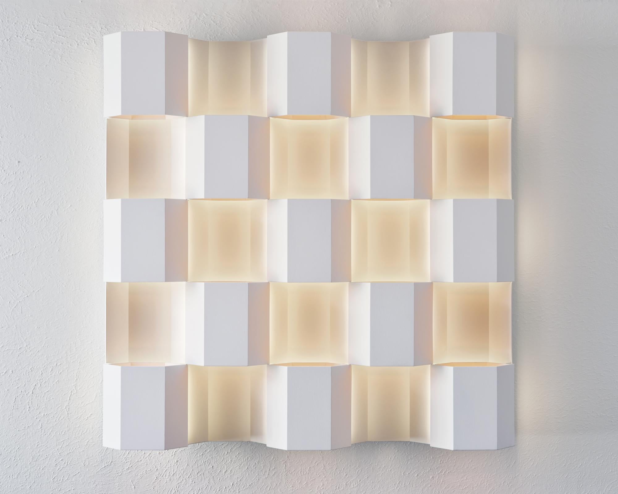 Thirteen - immersive infinite perceptual ambient color light wall sculpture For Sale 6