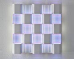 Thirteen - immersive infinite perceptual ambient color light wall sculpture
