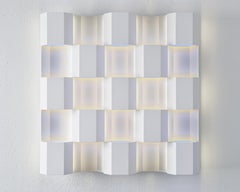 Thirteen - immersive infinite perceptual ambient color light wall sculpture
