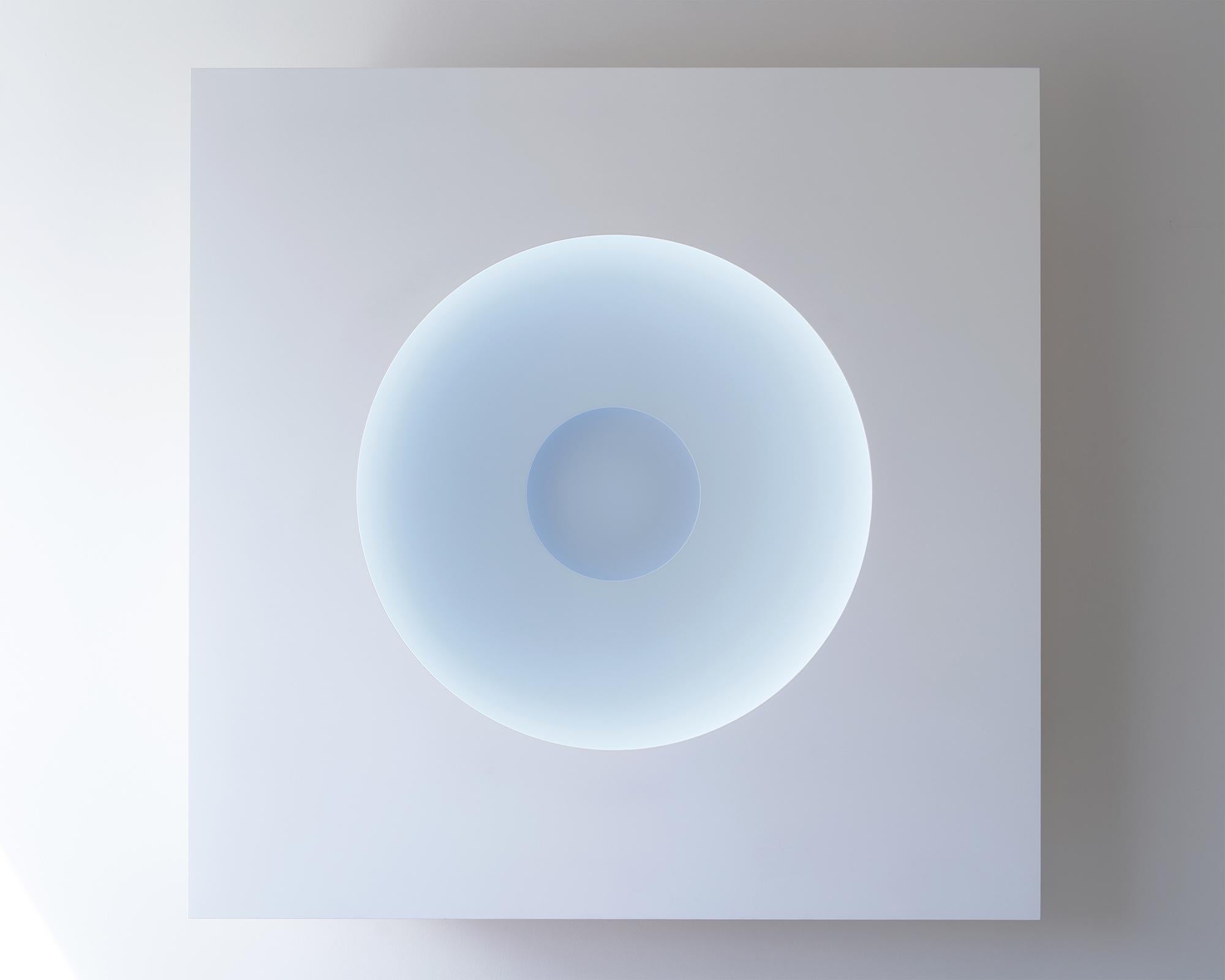 Three - an immersive infinite perceptual ambient color light wall sculpture