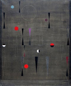 "il Griffo - Torino (Italia), " oil on canvas painting by Raymond Grandjean, 1958