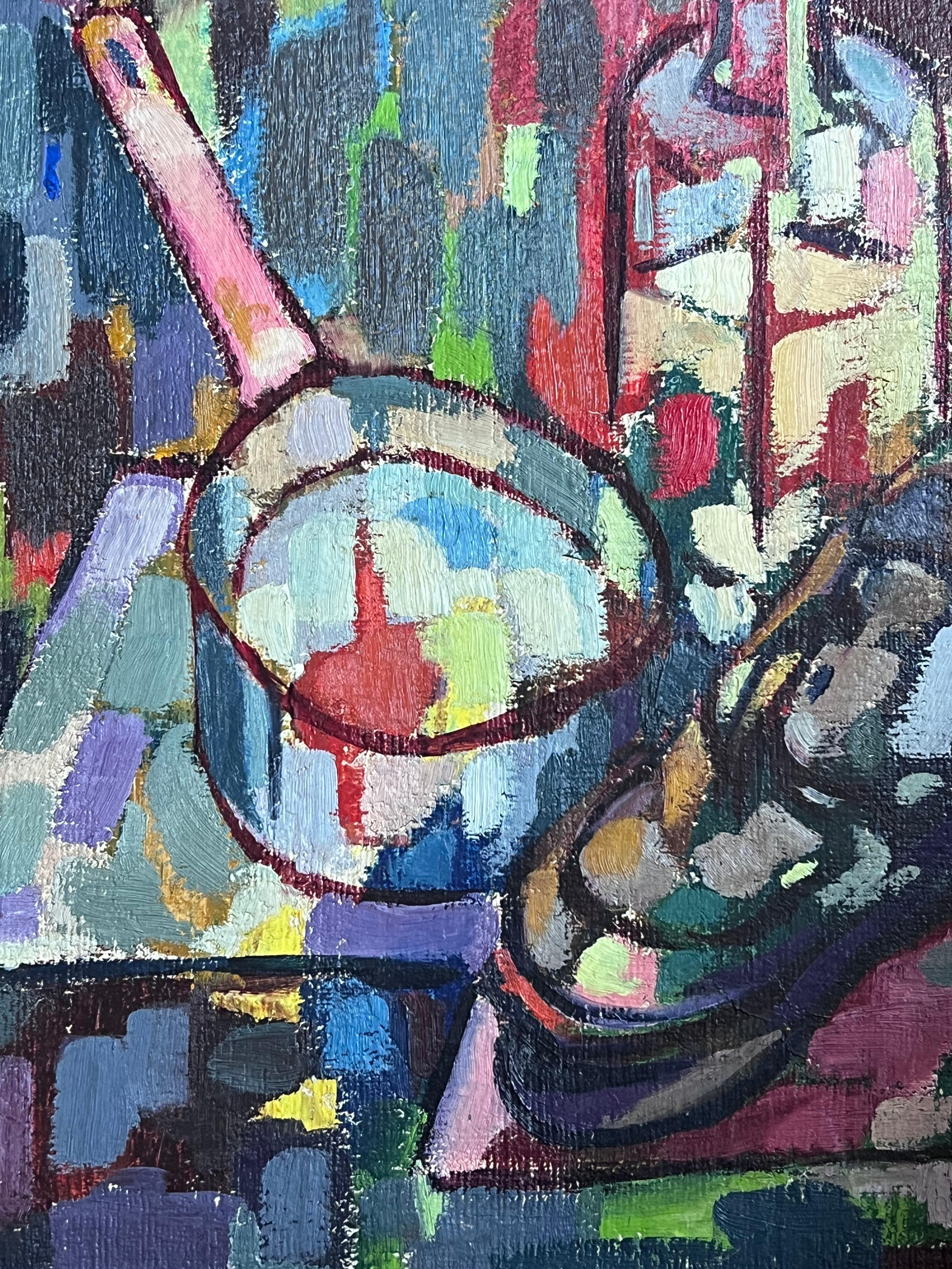 Raymond Guidot (1934–2021)
oil painting on board, unframed
board: 13.75 x 10.5 inches
stamped verso
condition: very good
provenance: from a large private collection of this artists work, western Paris, France. 


