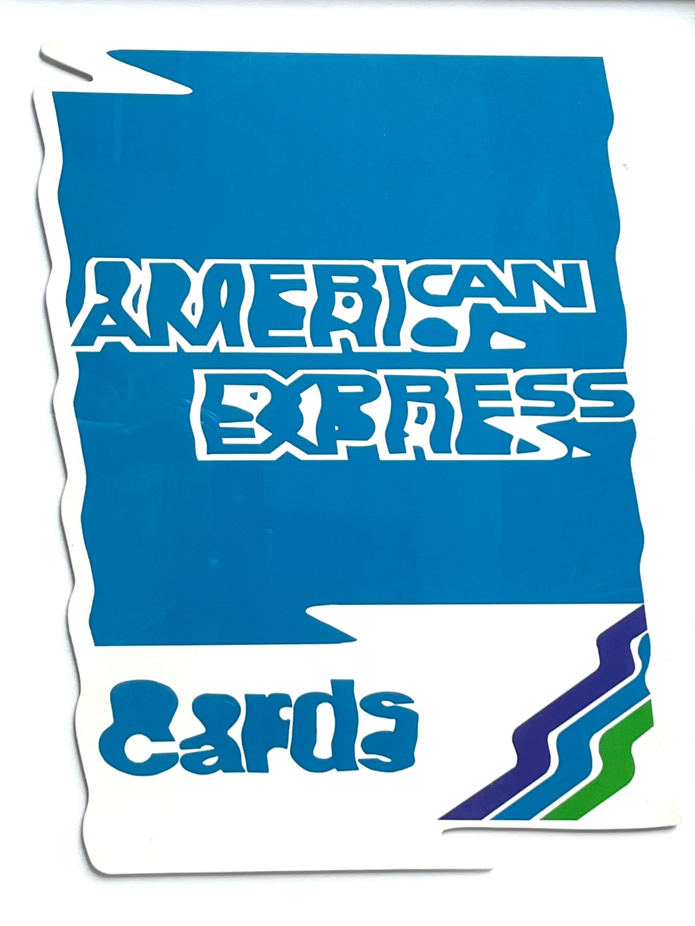Raymond Hains Figurative Print - RAYMOND HAINS : American Express, 1990 - Color screenprint SIGNED and Numbered