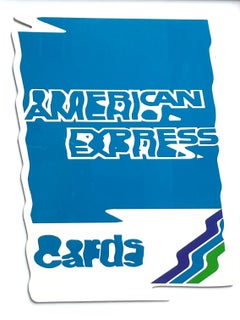 Vintage RAYMOND HAINS : American Express, 1990 - Color screenprint SIGNED and Numbered