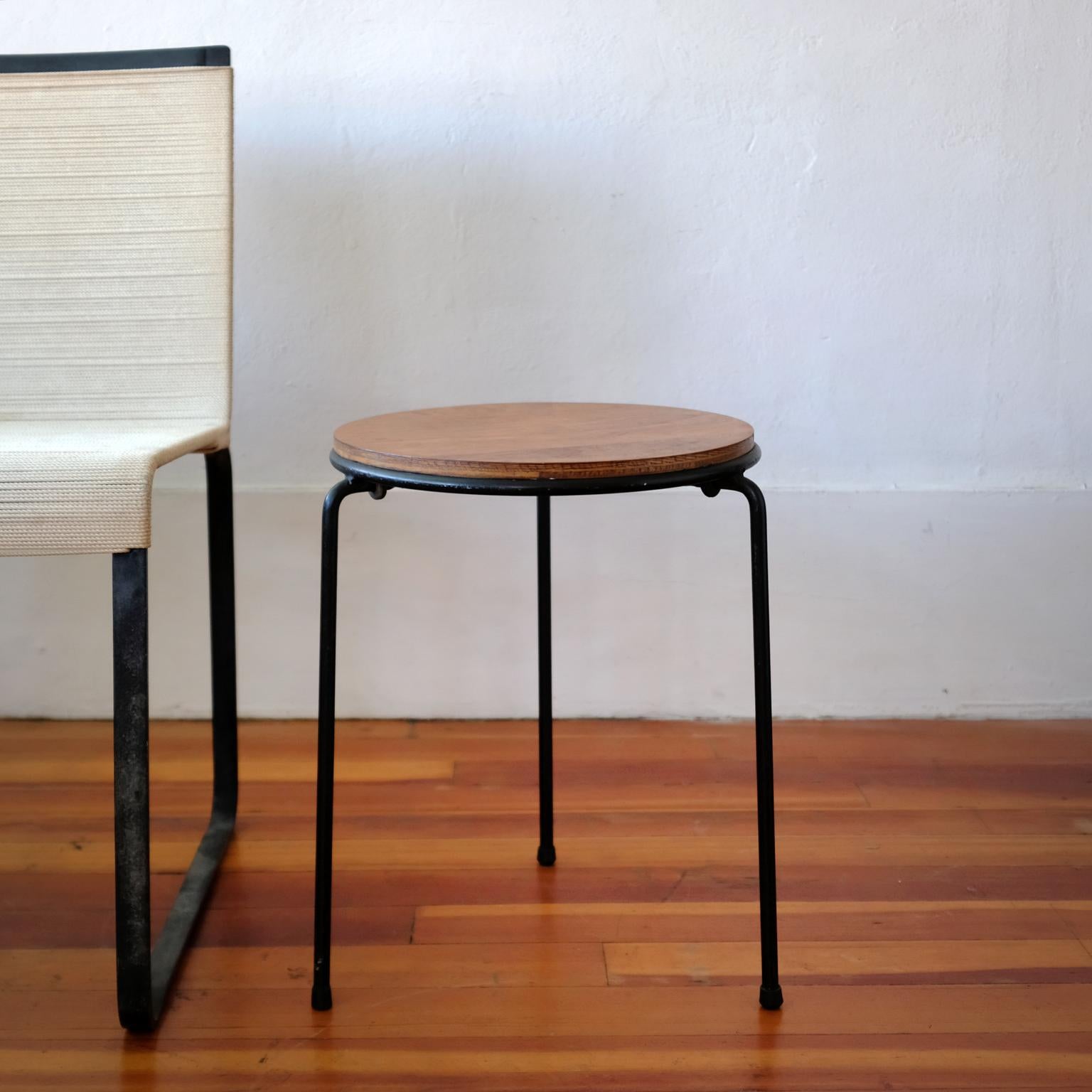 Raymond Jean Iron and Walnut Tables, 1950s 5