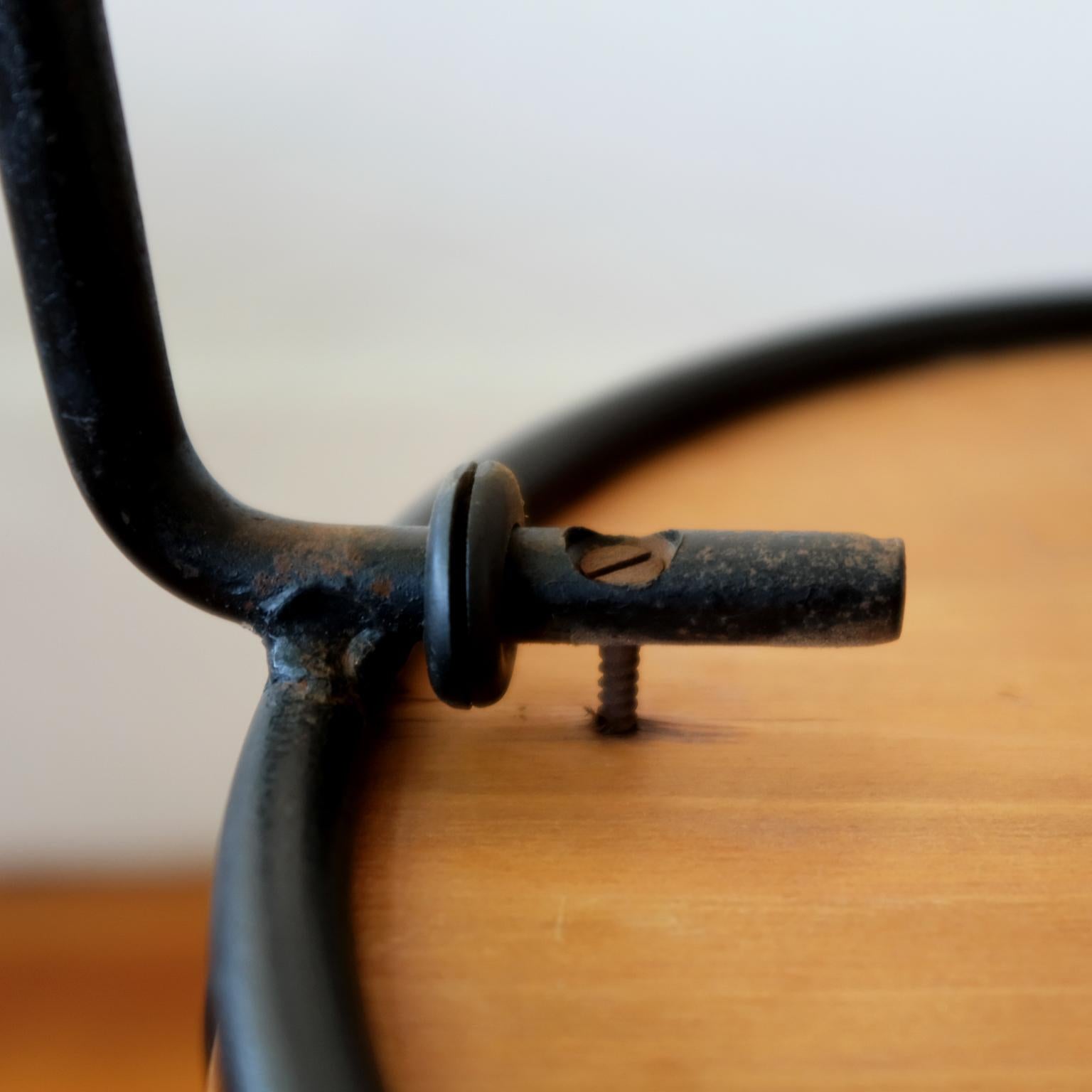 Raymond Jean Iron and Walnut Tables, 1950s 1