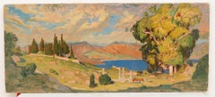 Raymond Jean Verdun (1873-1954)  - Óleo de mediados del siglo XX, Paysage de Provence