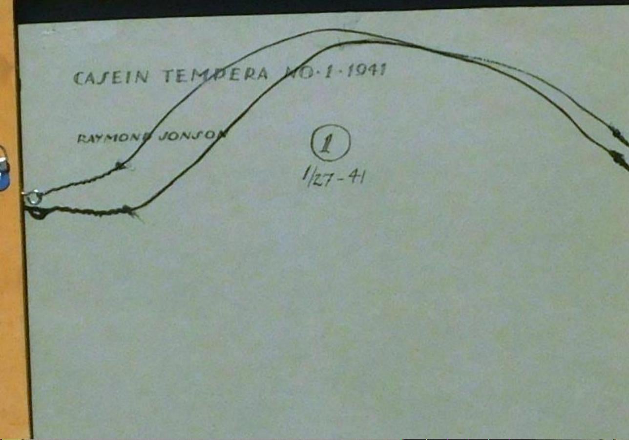 Raymond Jonson Abstract Watercolor, 1941 - Casein Tempera No. 1 For Sale 4