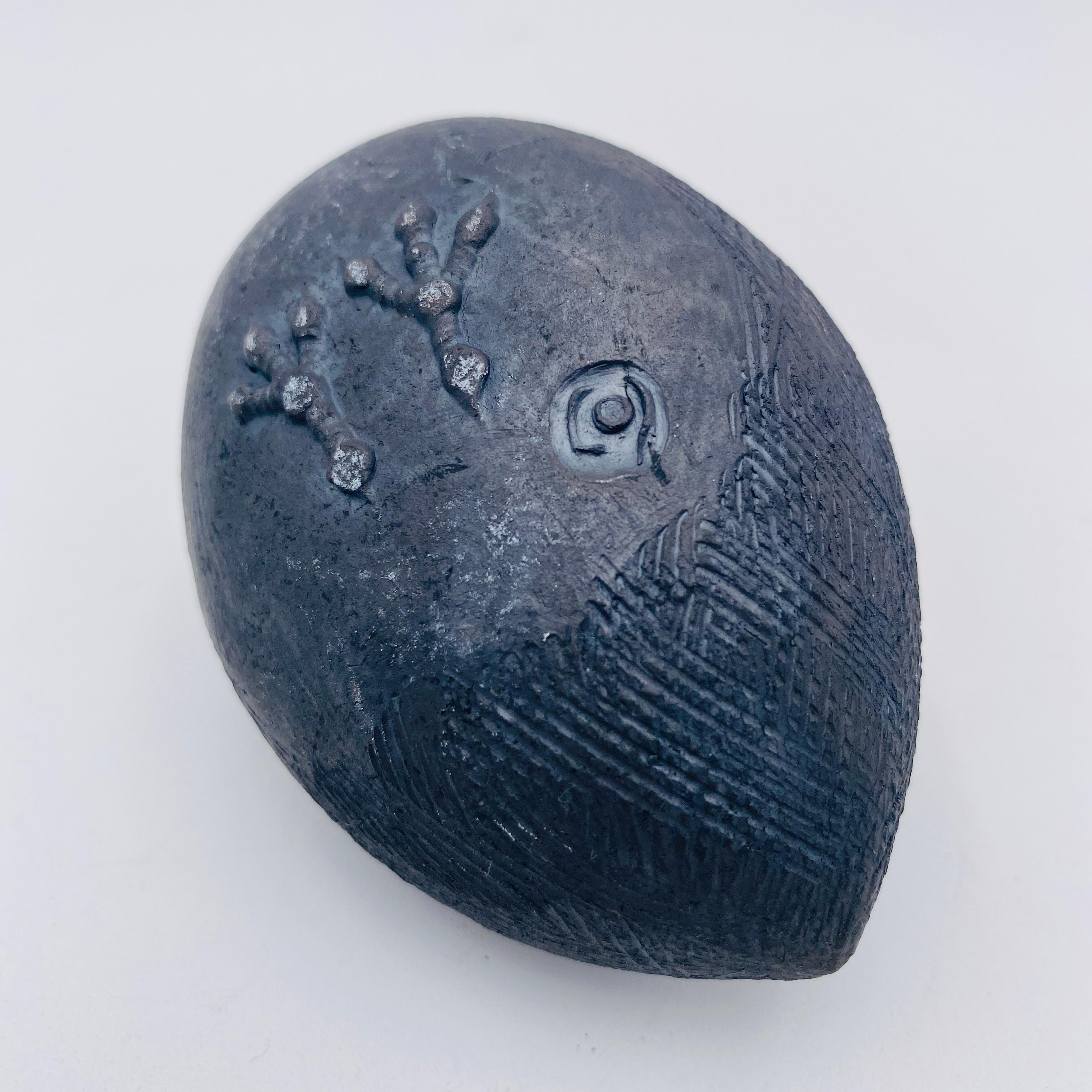 Raymond Kinghan Uccello Scultura Raku Studio Pottery Irlanda anni '80 in vendita 2