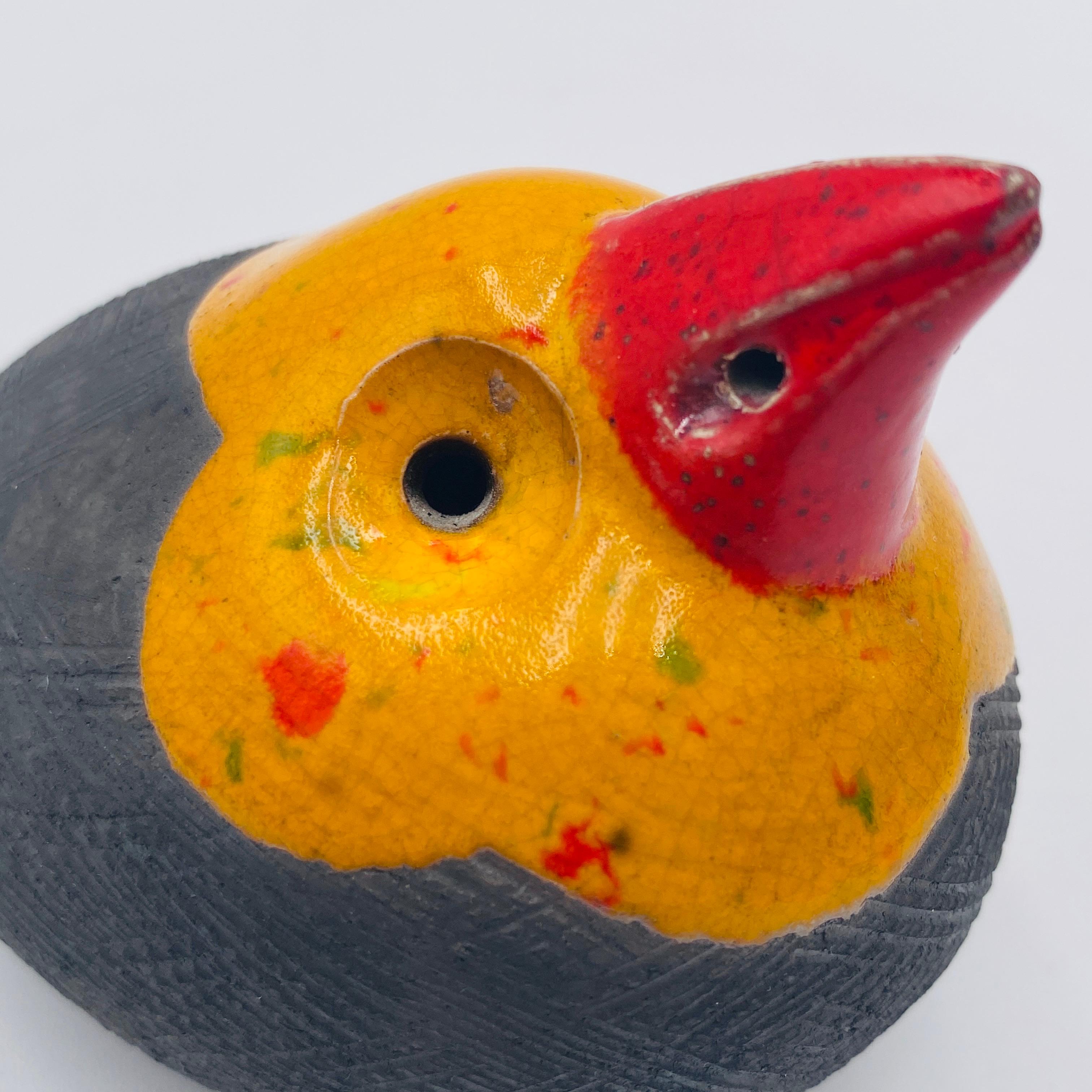 Raymond Kinghan Uccello Scultura Raku Studio Pottery Irlanda anni '80 in vendita 4