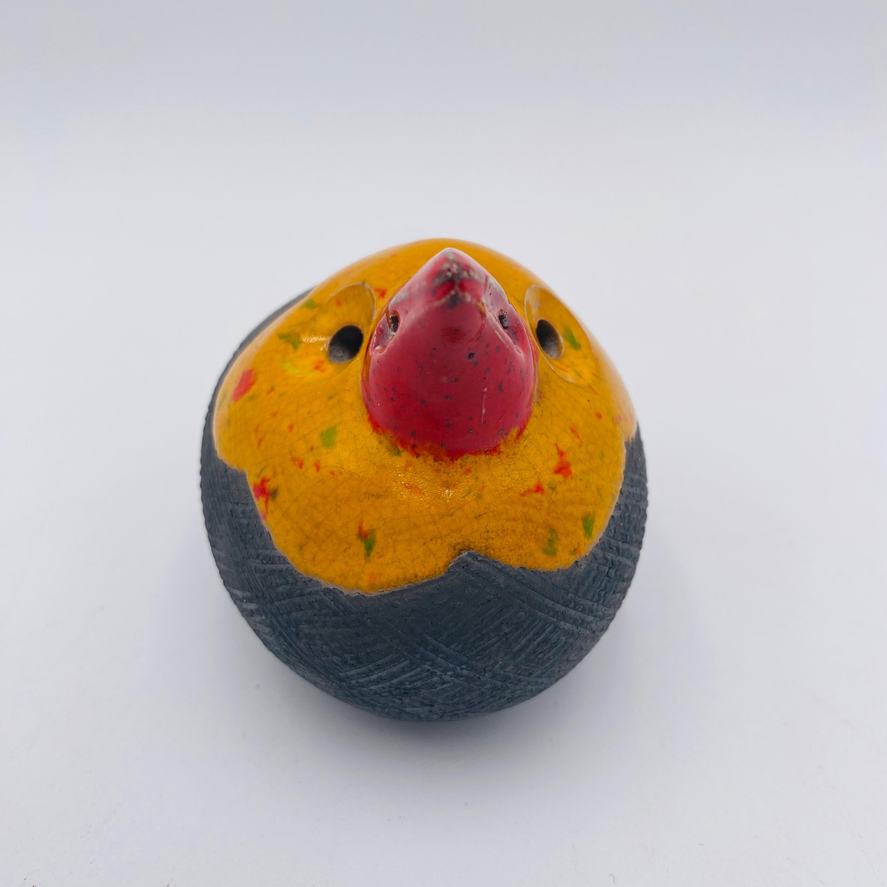 Mid-Century moderno Raymond Kinghan Uccello Scultura Raku Studio Pottery Irlanda anni '80 in vendita