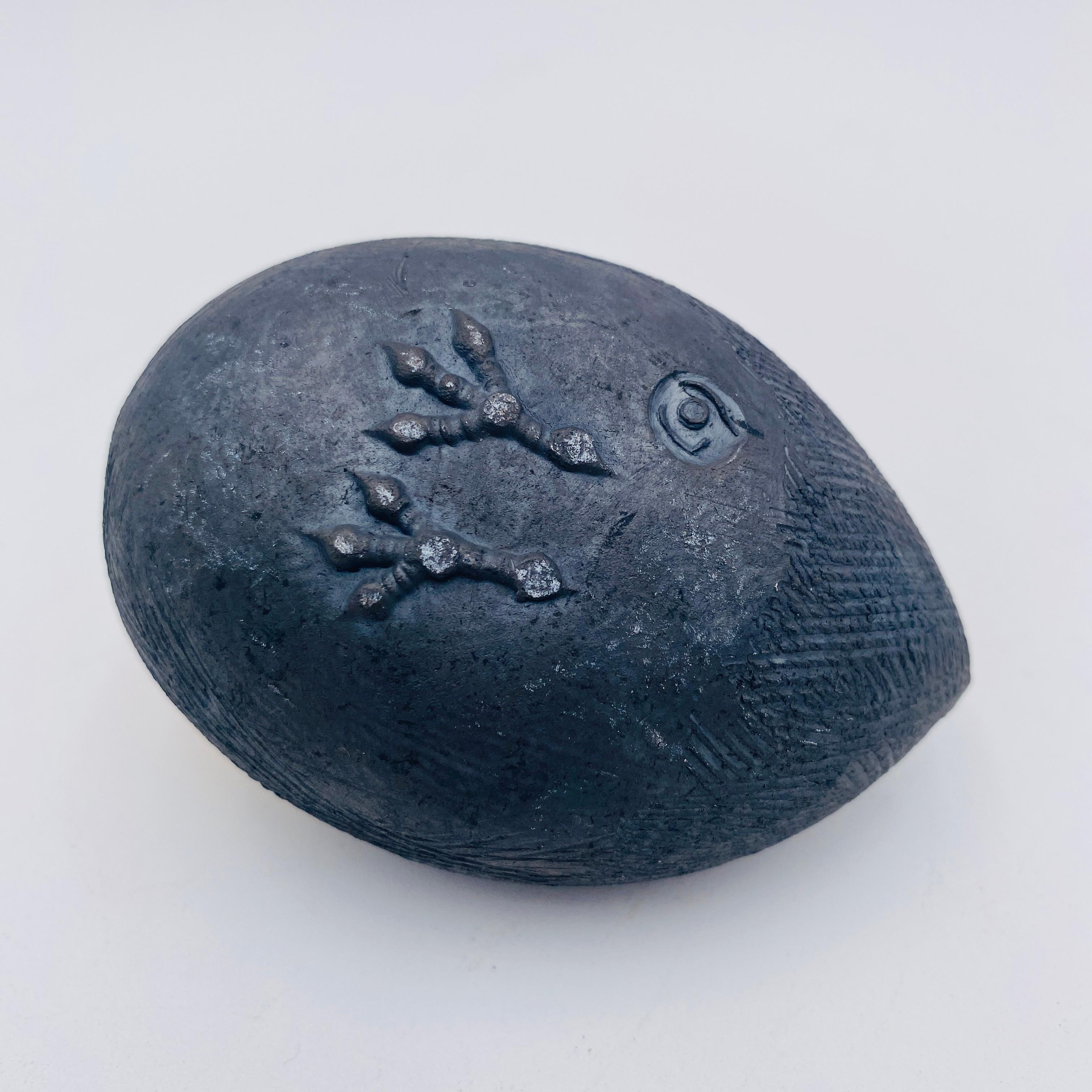 Raymond Kinghan Uccello Scultura Raku Studio Pottery Irlanda anni '80 in vendita 1