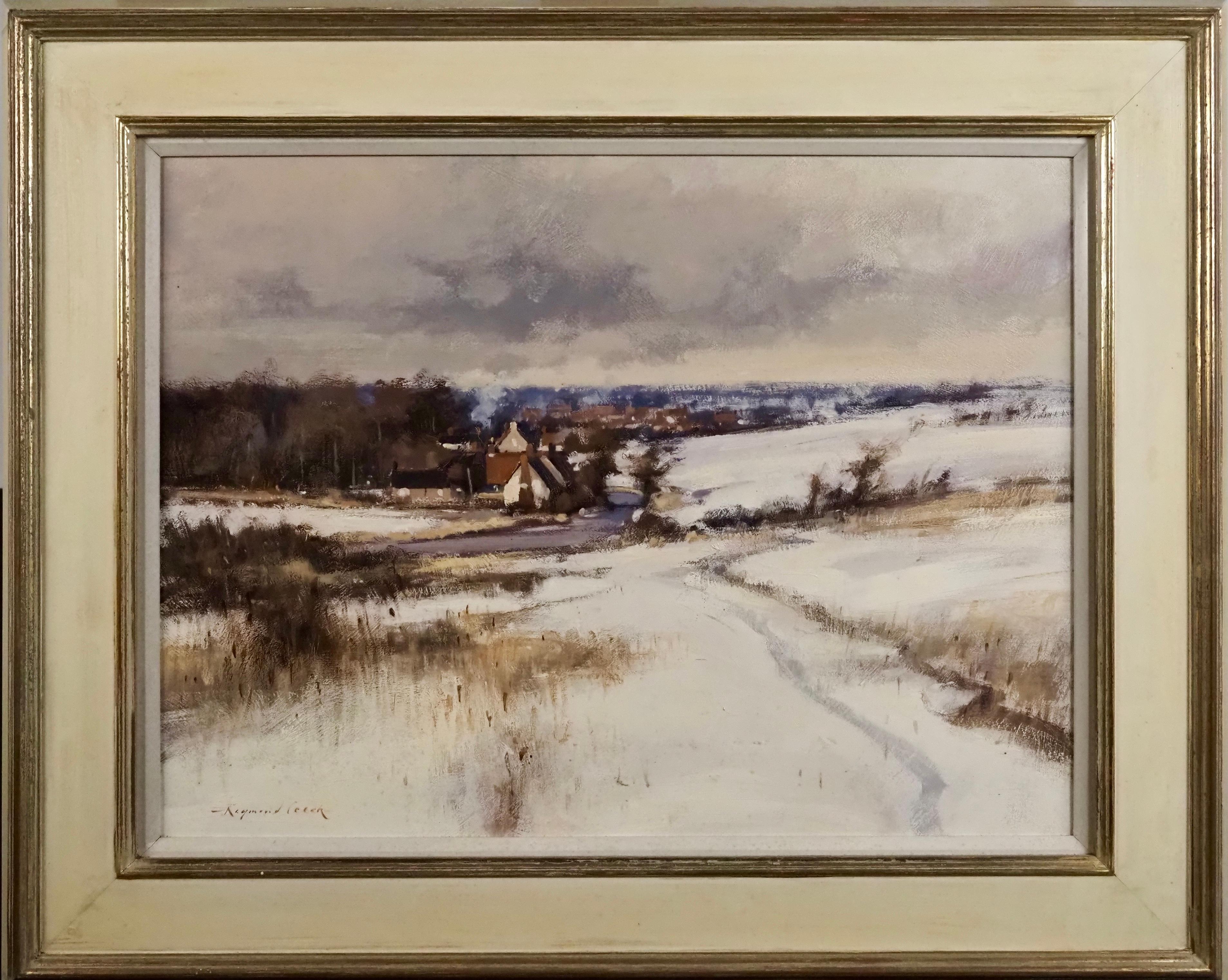 Raymond Leech Landscape Painting - A snowy winter landscape
