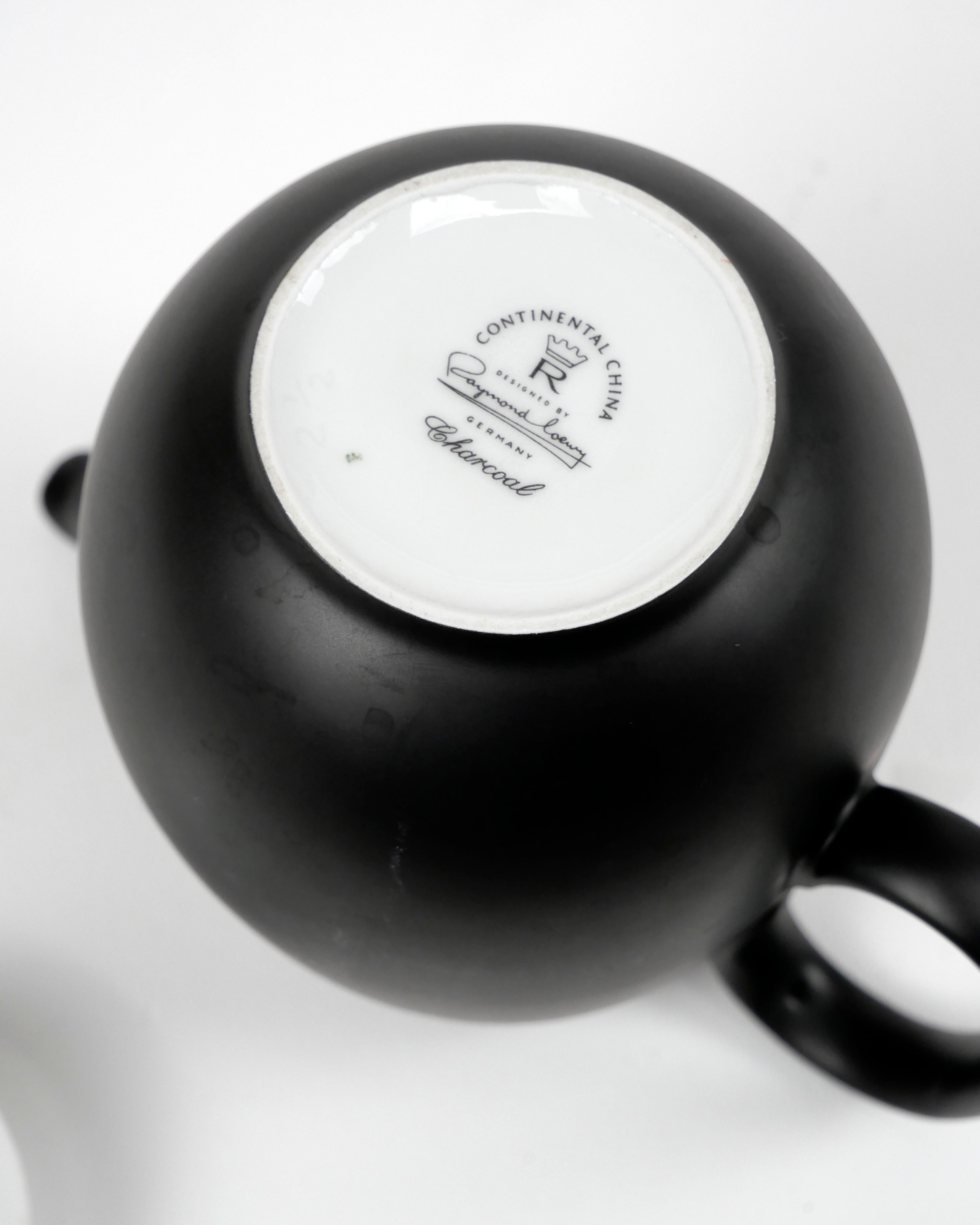 Raymond Loewy, caffettiera 'Charcoal', Rosenthal - Continental China, anni '60 in vendita 1