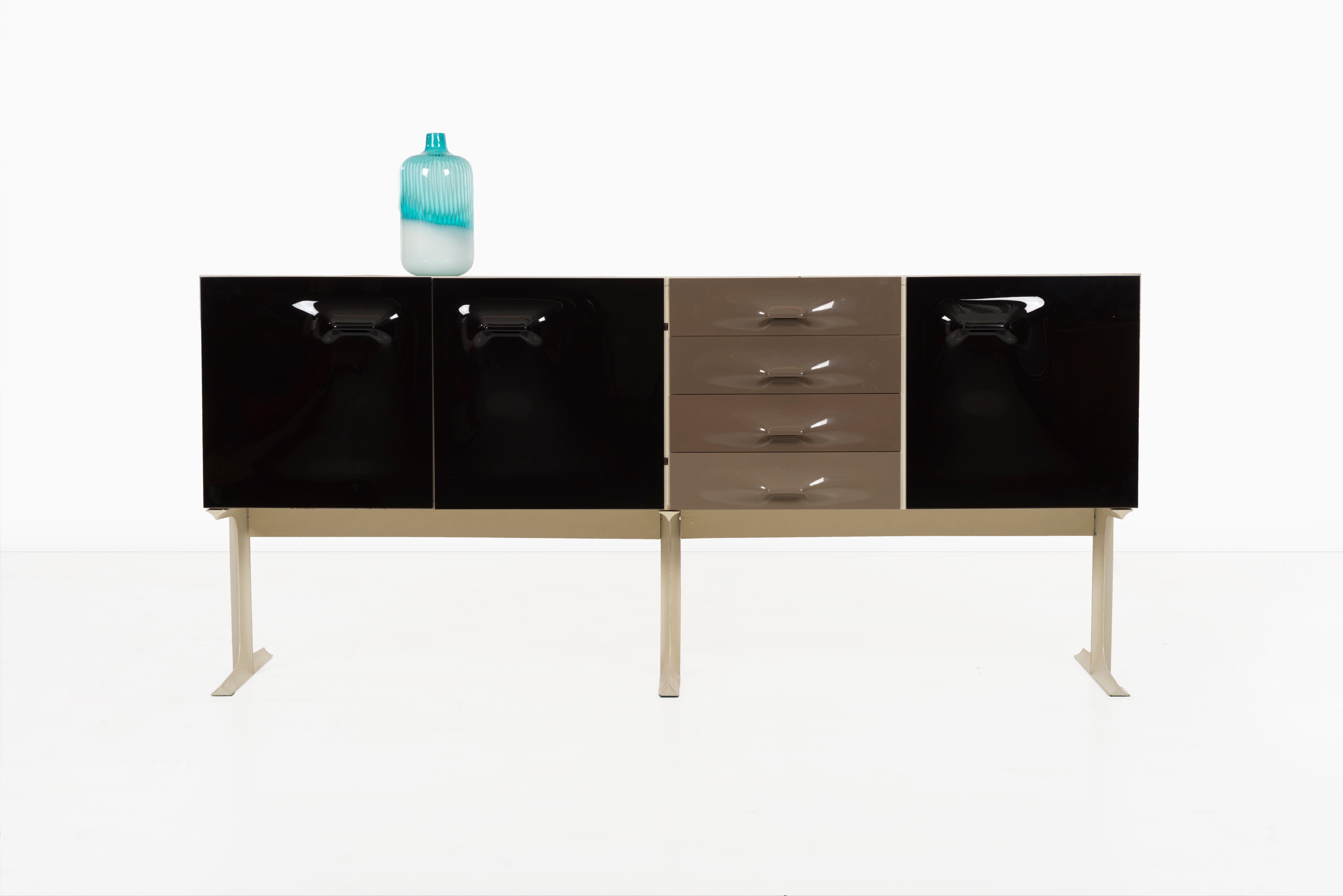 Lacquered Raymond Loewy Credenza