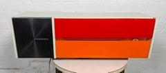 Raymond Loewy Designed Nordmende Spectra Futura Transistor Radio in Red & Orange