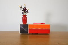 Raymond Loewy Designed Nordmende Spectra Futura Transistor Radio in Red & Orange