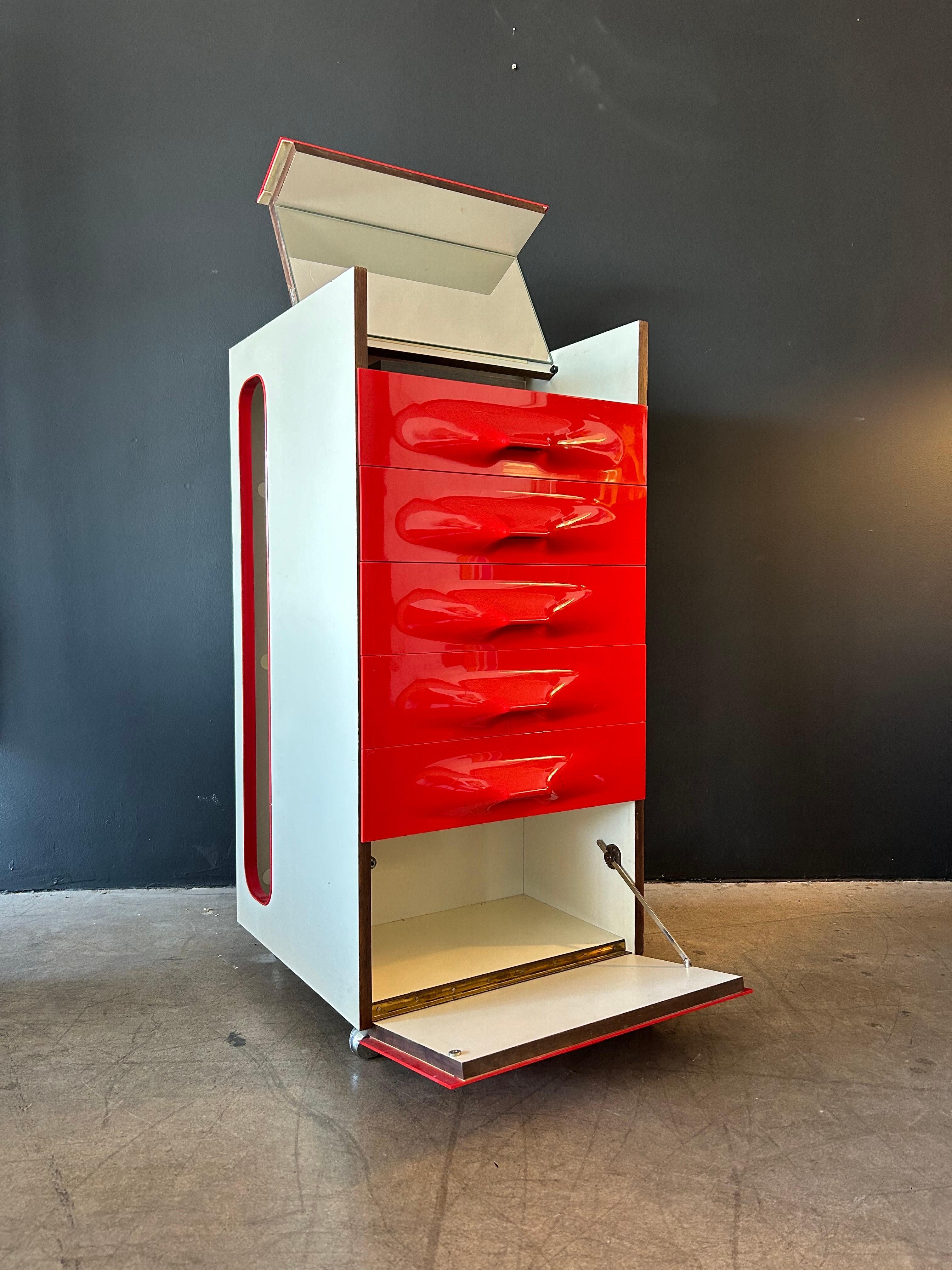 Cofre para joyas Raymond Loewy DF 2000 Mid Century Moderno de mediados de siglo en venta
