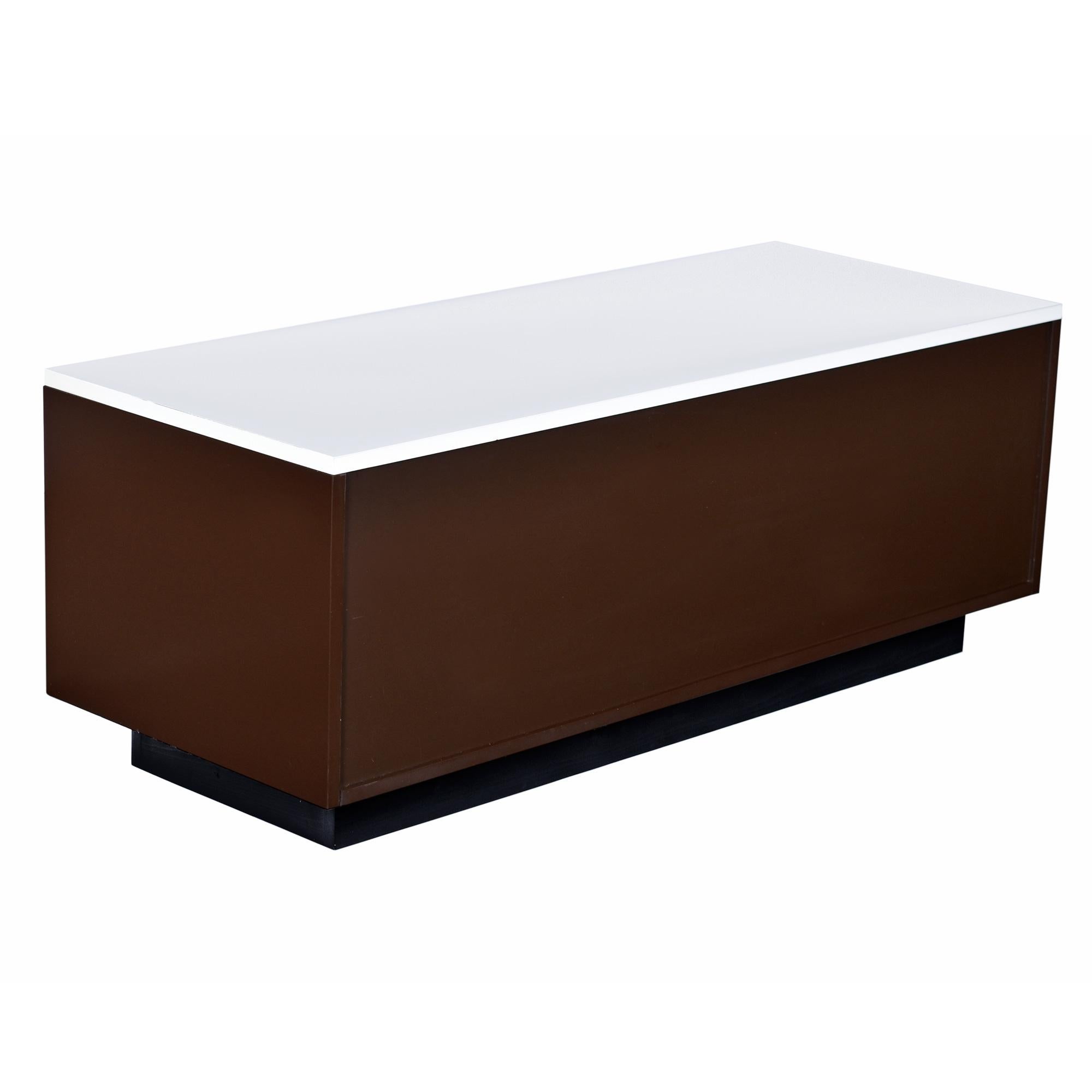 Raymond Loewy DF 2000 Arancione Cassettiera Media Credenza in Plastica in vendita 1