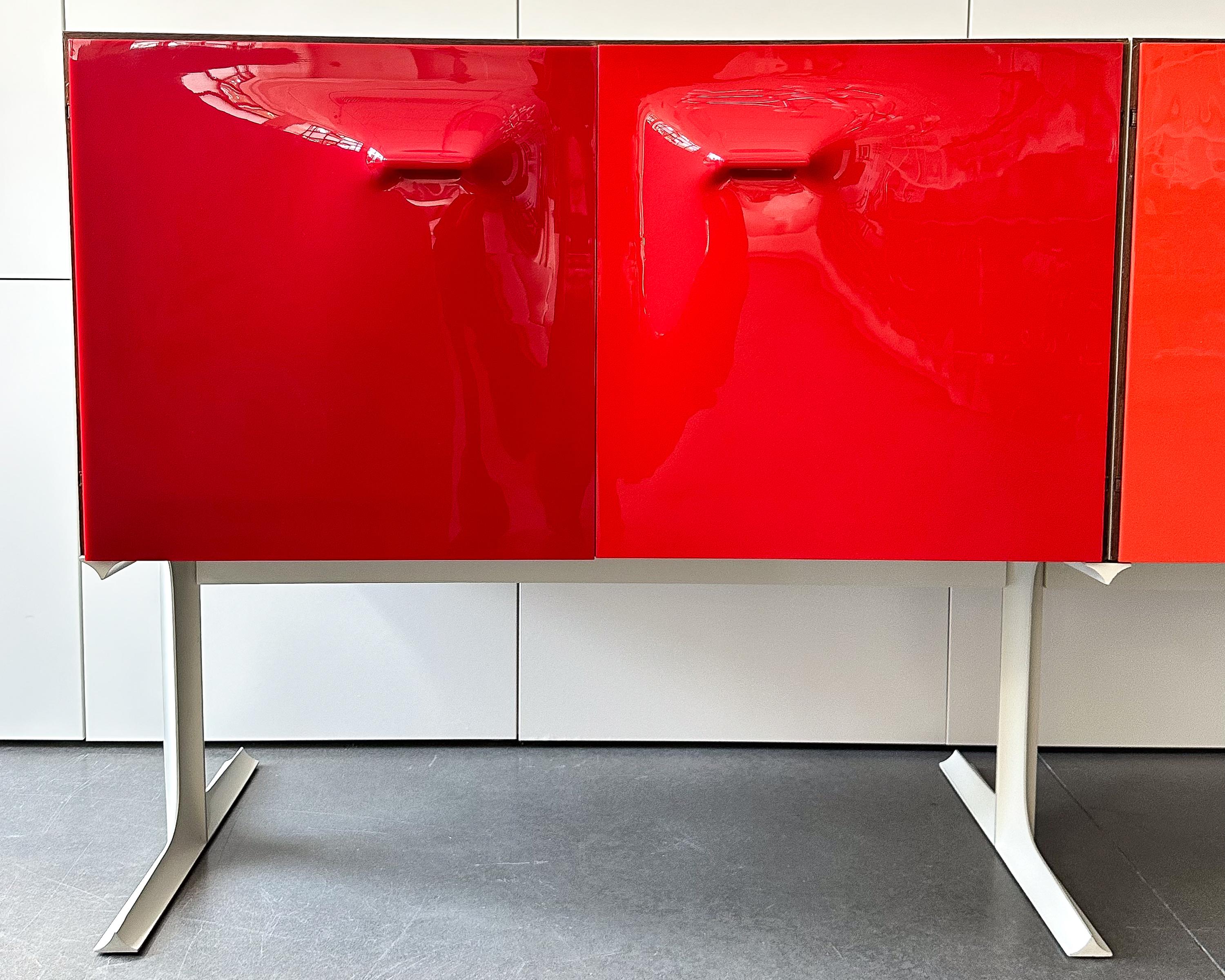 Raymond Loewy DF2000 Four Door Sideboard Cabinet For Sale at 1stDibs