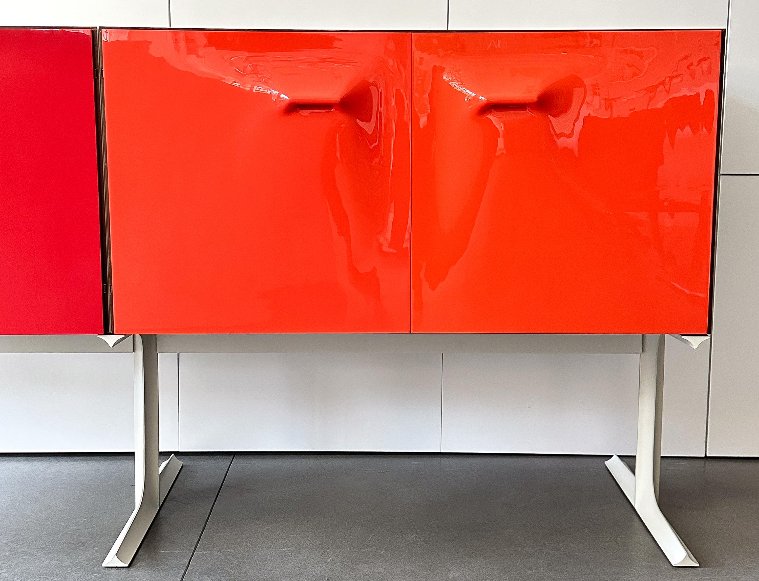 Raymond Loewy DF2000 Four Door Sideboard Cabinet For Sale at 1stDibs