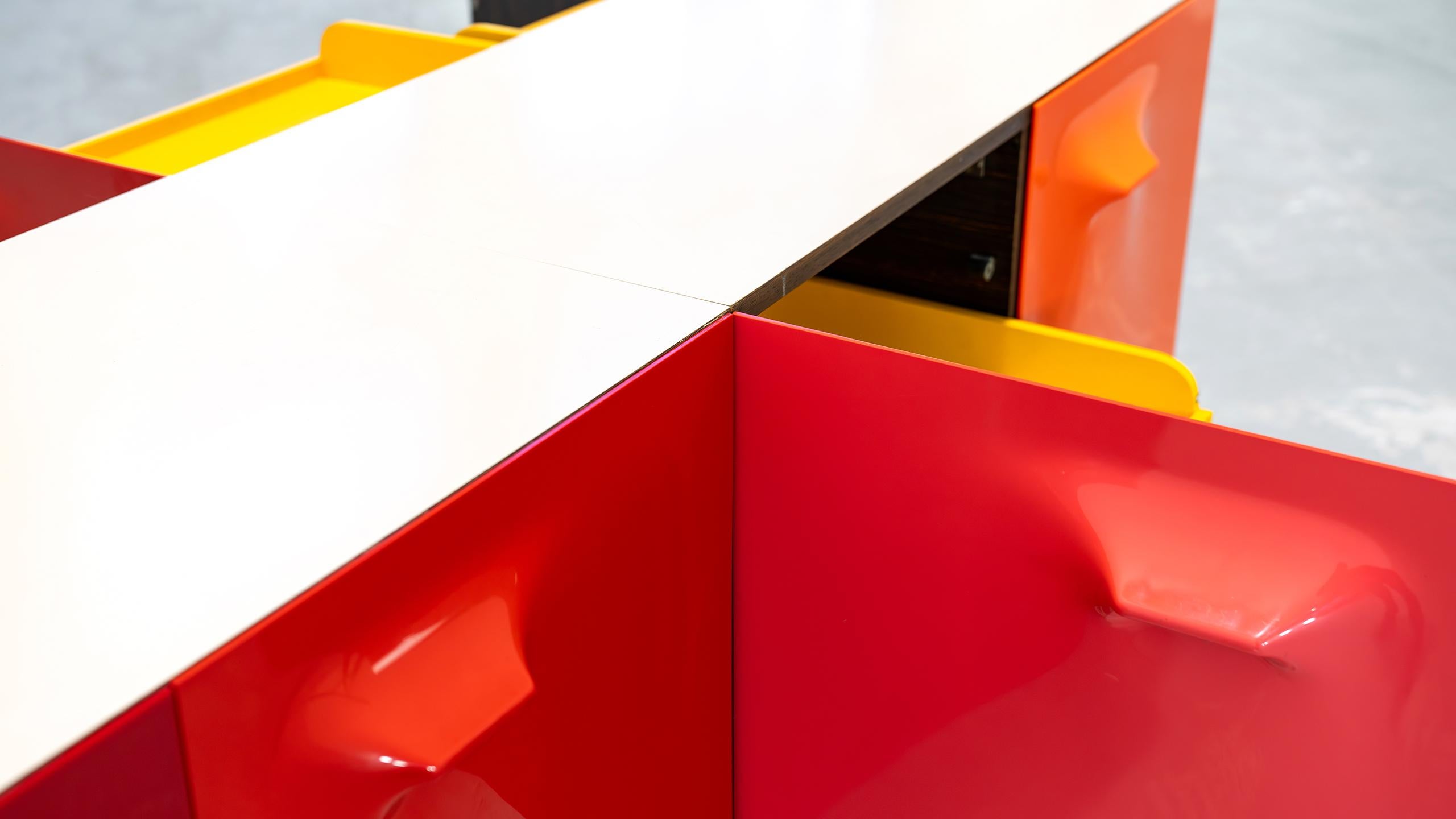 Raymond Loewy doppelseitiges Sideboard DF 2000 Doubinsky Frères 1965 Frankreich A Space im Angebot 4