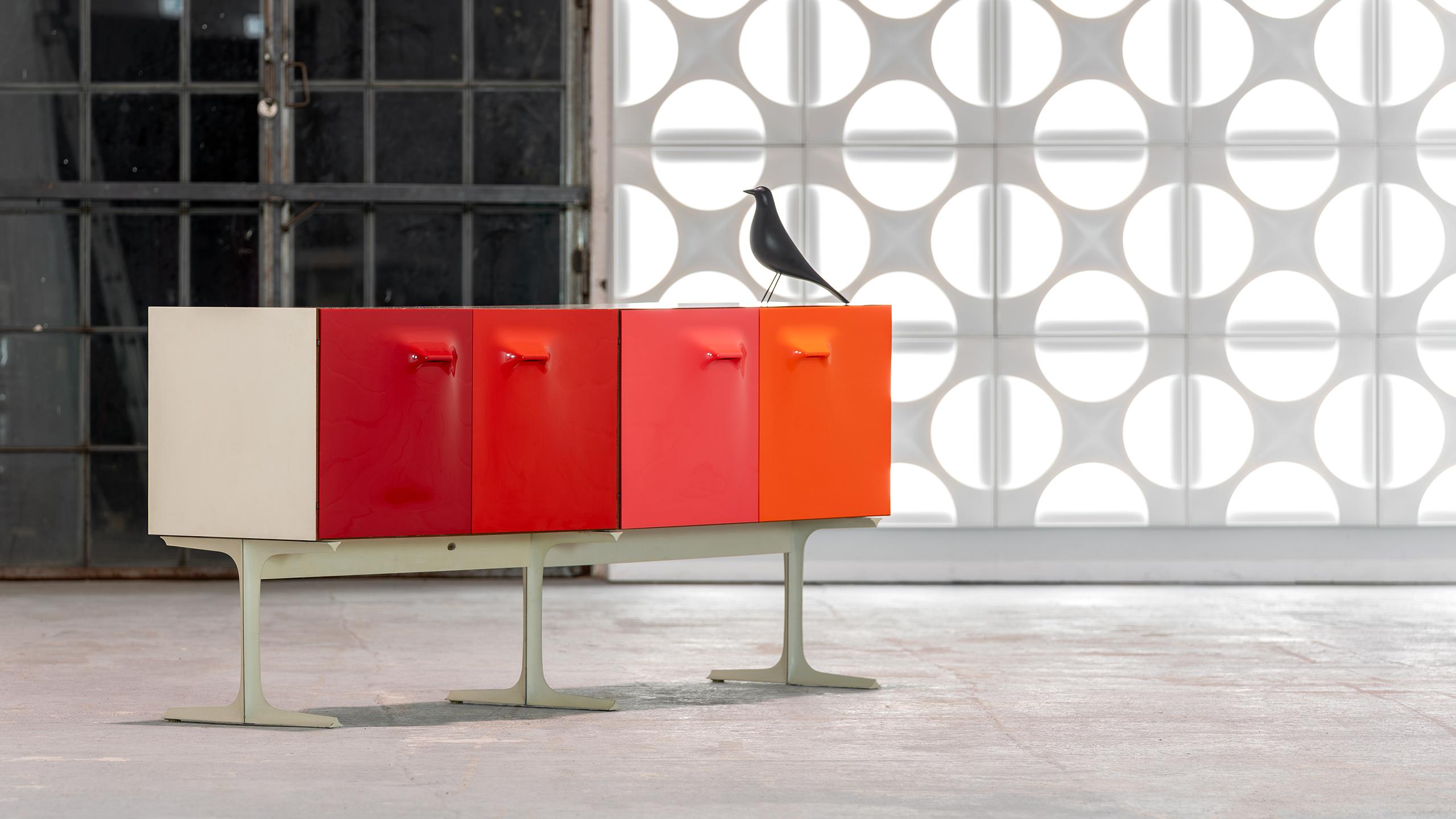 Raymond Loewy doppelseitiges Sideboard DF 2000 Doubinsky Frères 1965 Frankreich A Space im Angebot 12