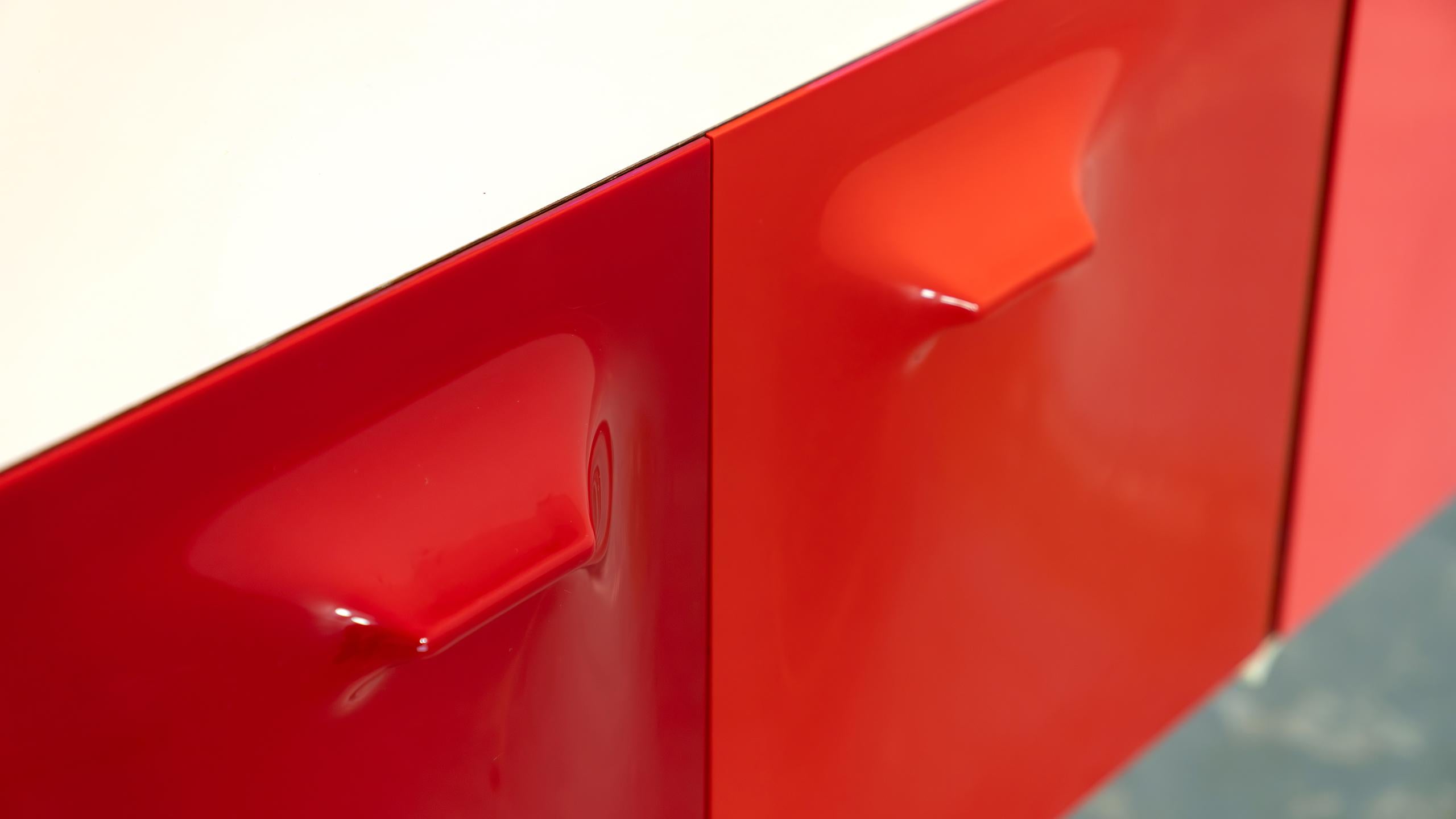 Raymond Loewy doppelseitiges Sideboard DF 2000 Doubinsky Frères 1965 Frankreich A Space (Französisch) im Angebot