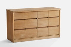 Raymond Loewy, Dresser, Oak, Brass, USA, 1950s