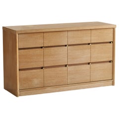 Raymond Loewy, Dresser, Oak, Brass, USA, 1950s