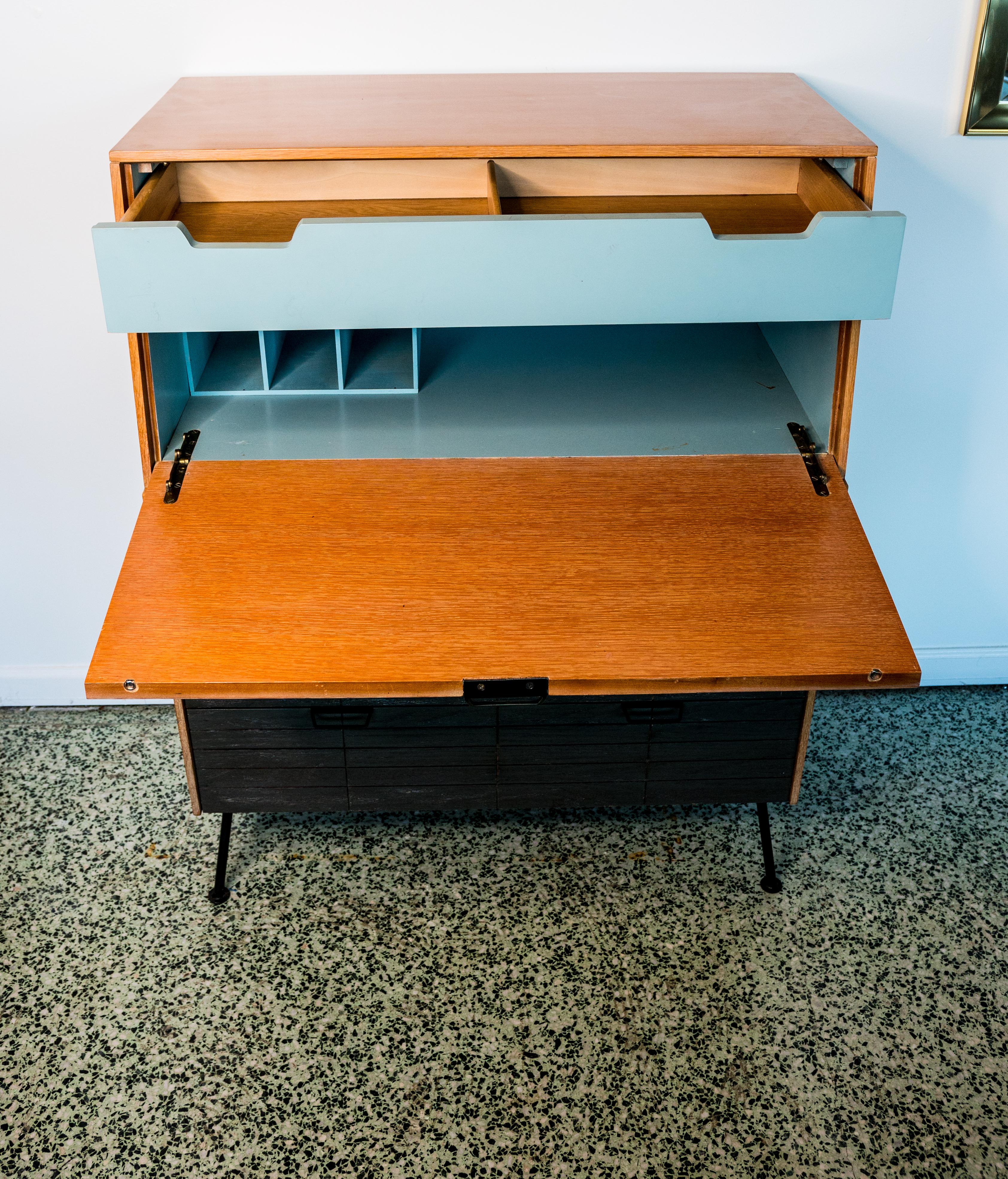 20th Century Raymond Loewy Droptop Desk or Cabinet, 1950s