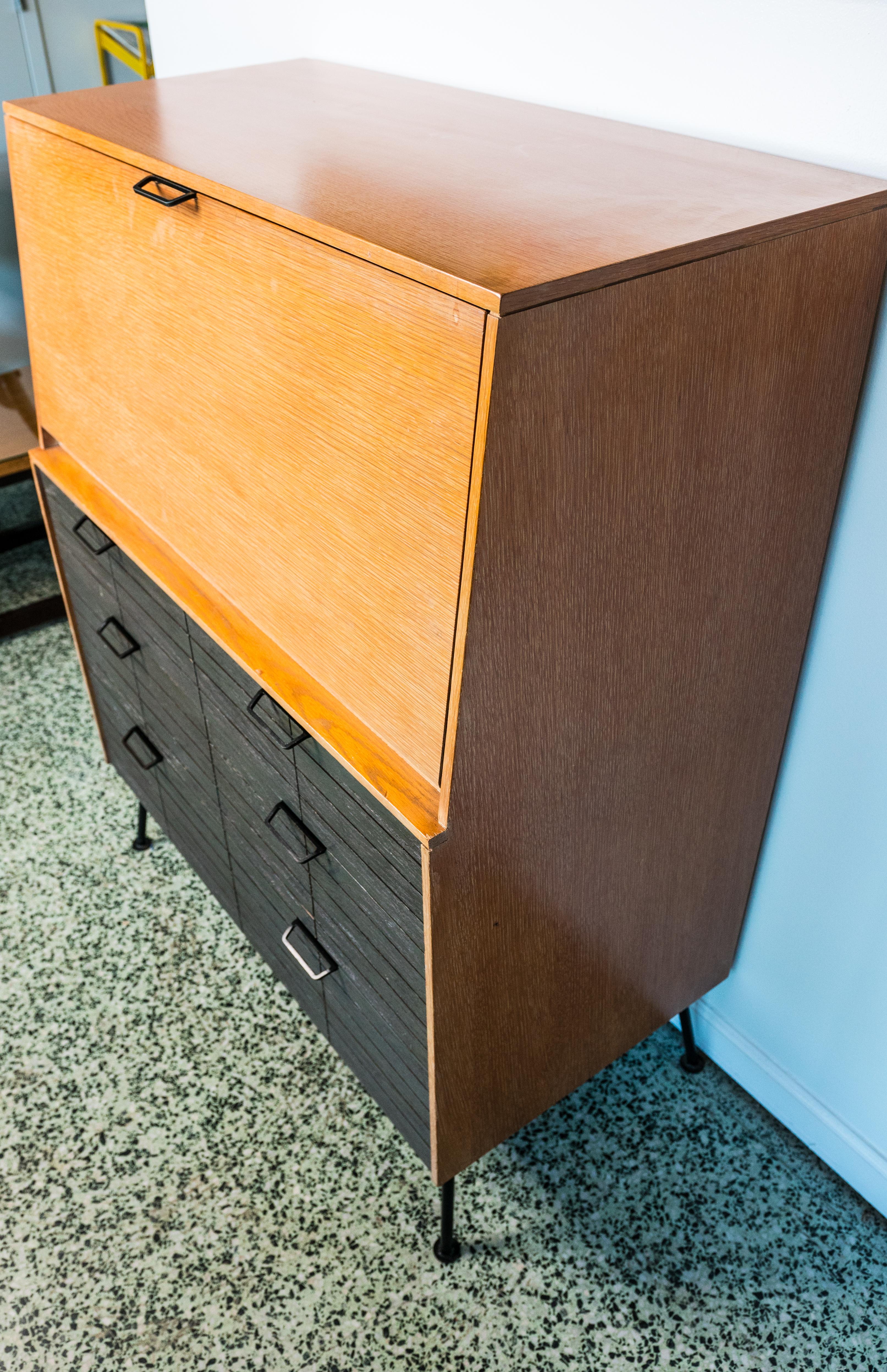 Raymond Loewy Droptop Desk or Cabinet, 1950s 1