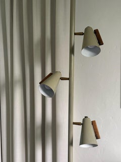Raymond Loewy Era Stiffel Mid-Century Modern Tension Pole Floor Lamp